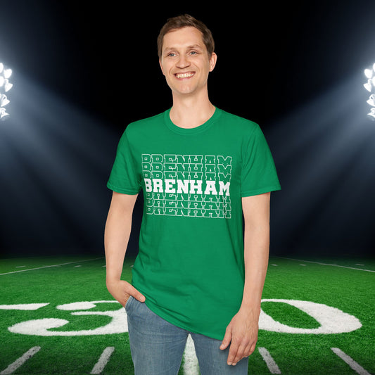 Brenham (Stacked) Adult T-shirt