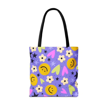 Happy Little Things Canvas Tote Bag