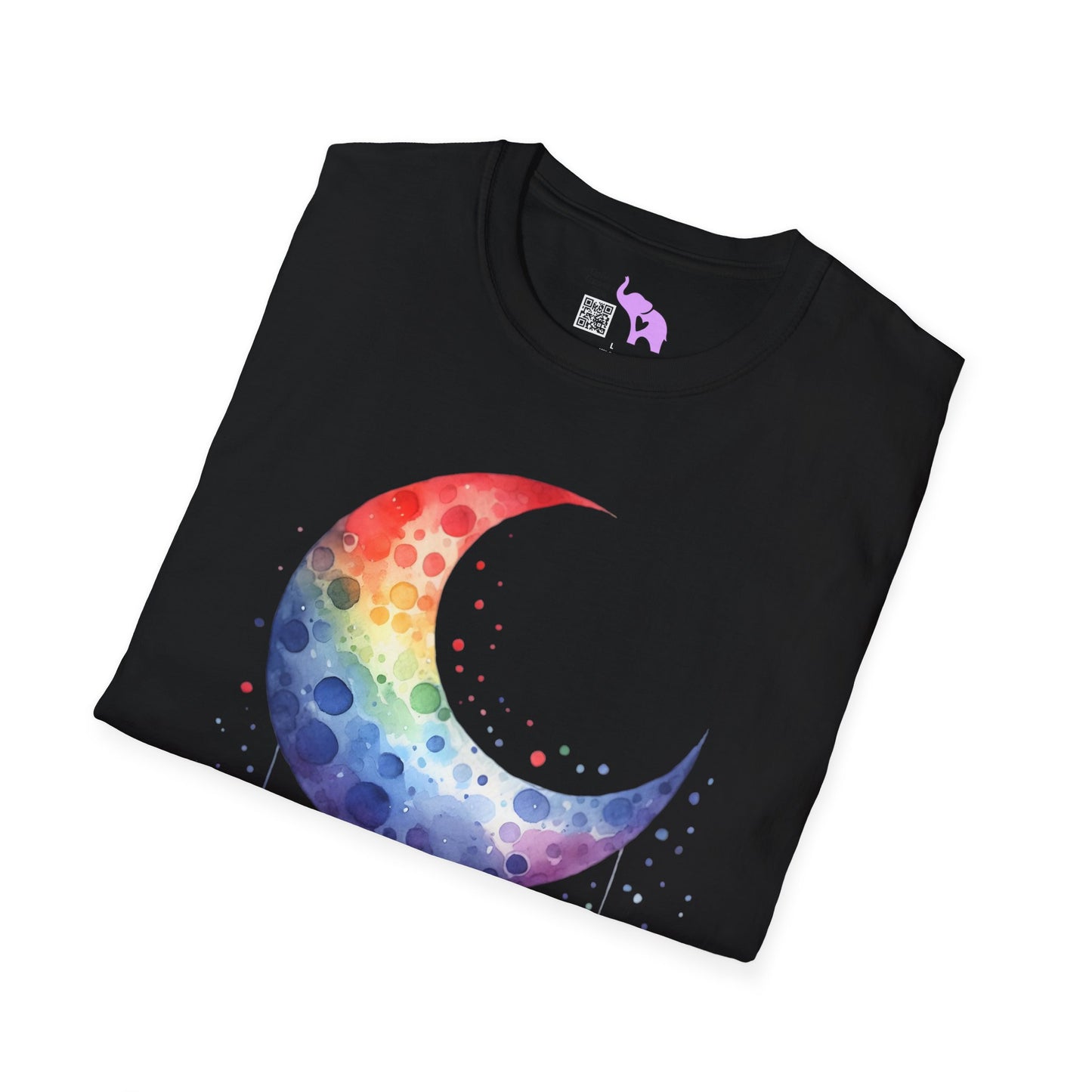 Colorfall Heart Moon Adult T-shirt