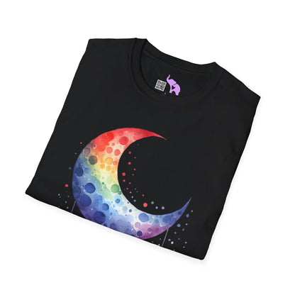 Colorfall Heart Moon Adult T-shirt