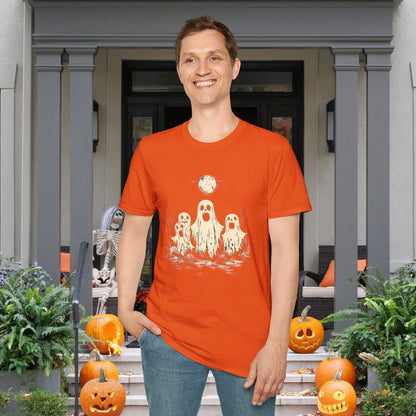 Creepy Ghost Trio Adult T-shirt