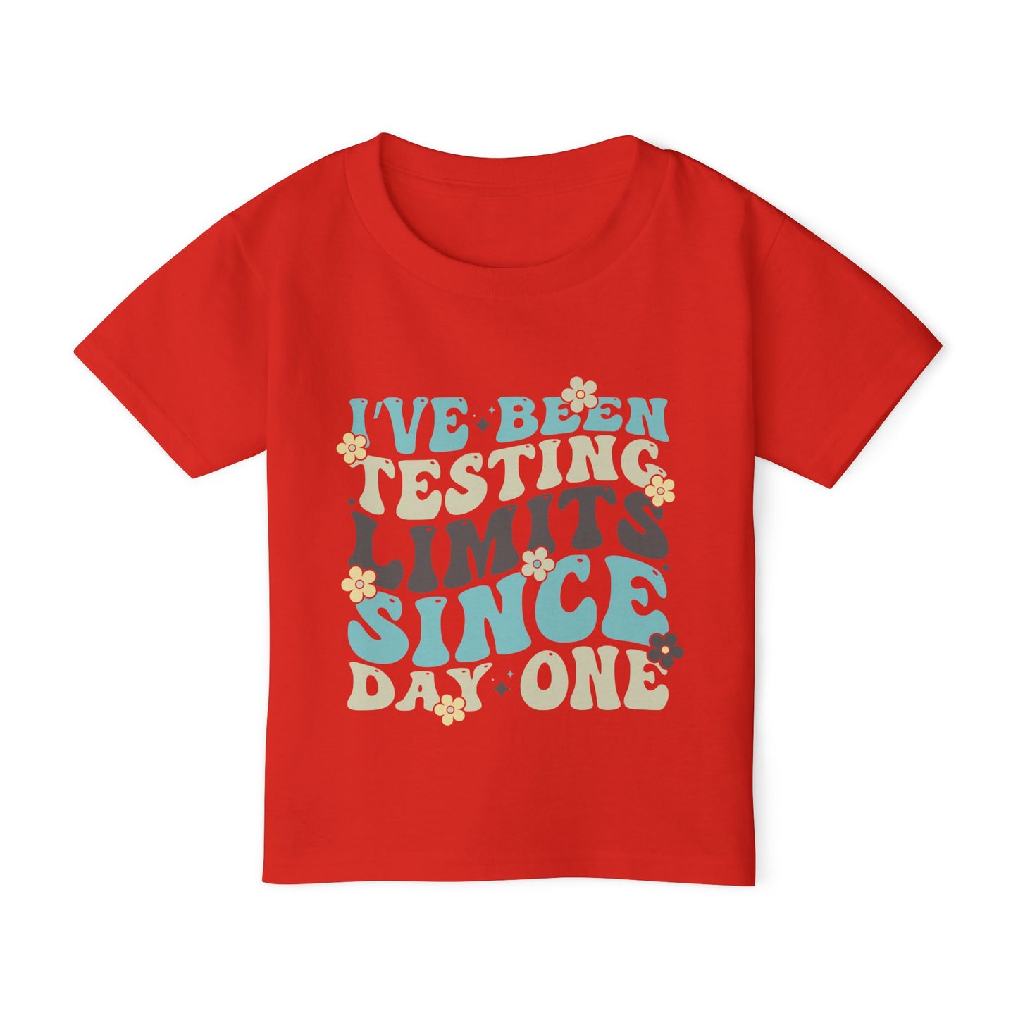 I've Been Testing Limits Since Day One Heavy Cotton™ Toddler T-shirt