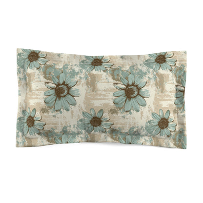 Rustic Teal Daisy Basic Bedding Set