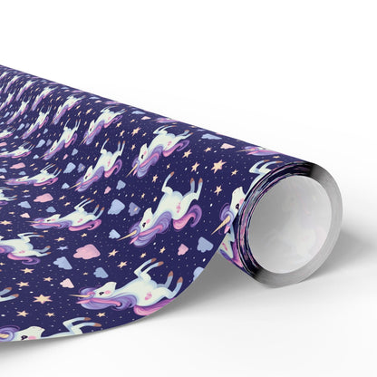 Starlight Unicorn Parade Wrapping Paper