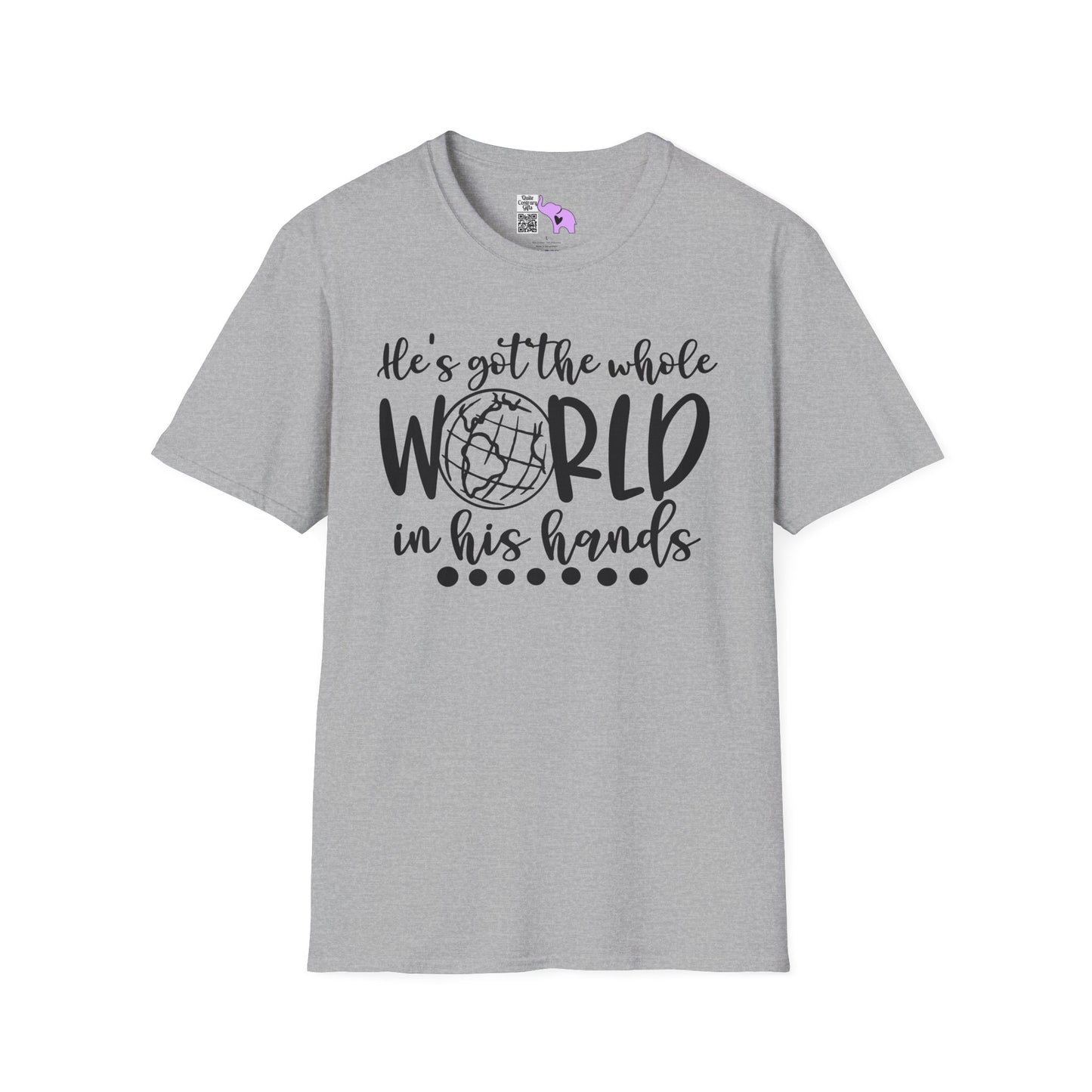He's Got the Whole World in His Hands (2) Adult T-shirt