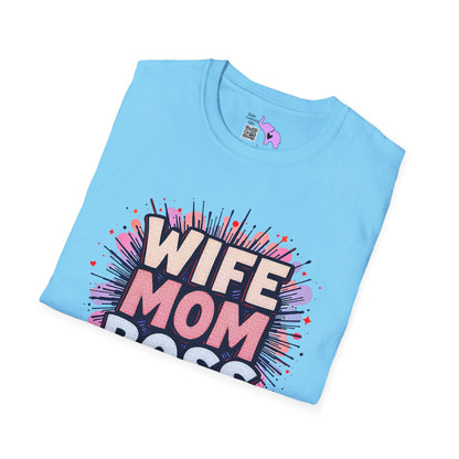Wife Mom Boss Adult T-shirt
