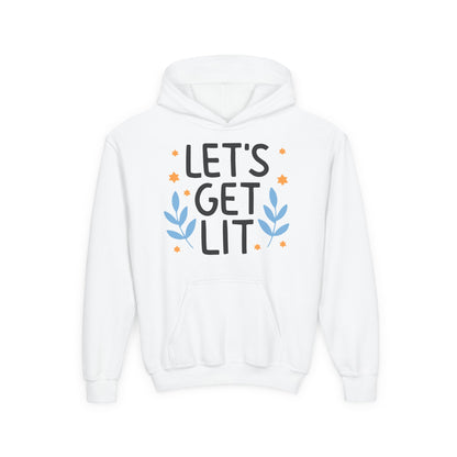 Hanukkah Let's Get Lit Youth Hoodie