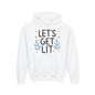Hanukkah Let's Get Lit Youth Hoodie