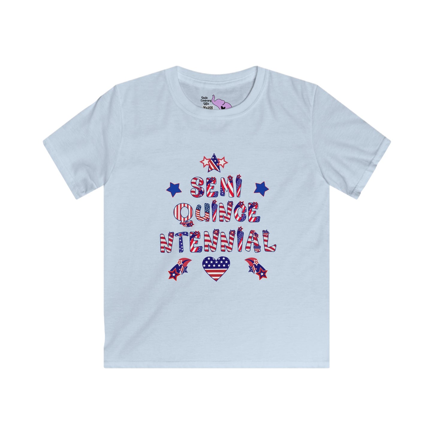 Semiquincentennial (American Flag) Youth Softstyle Tee