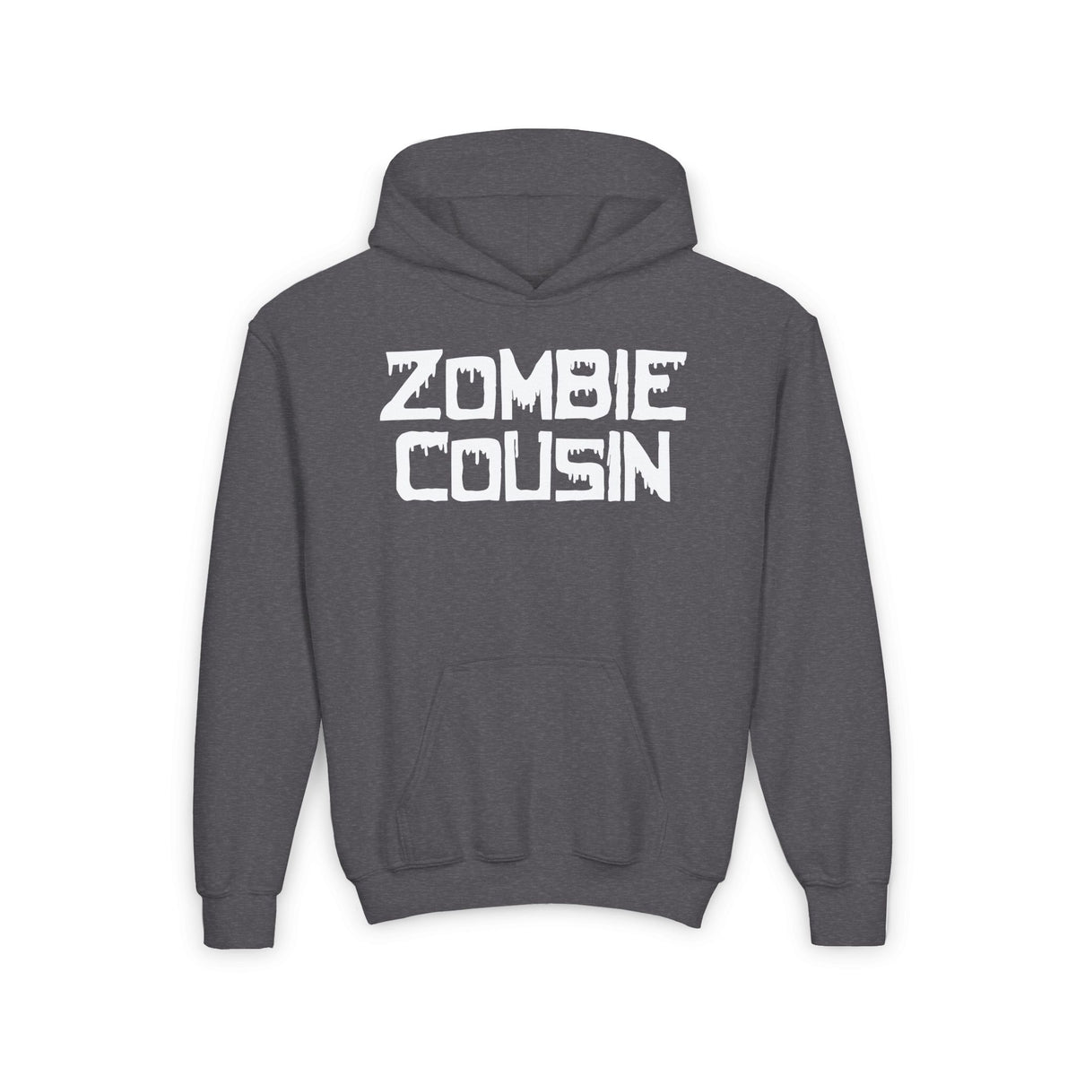 ""Zombie Cousin Youth Heavy Blend Hoodie