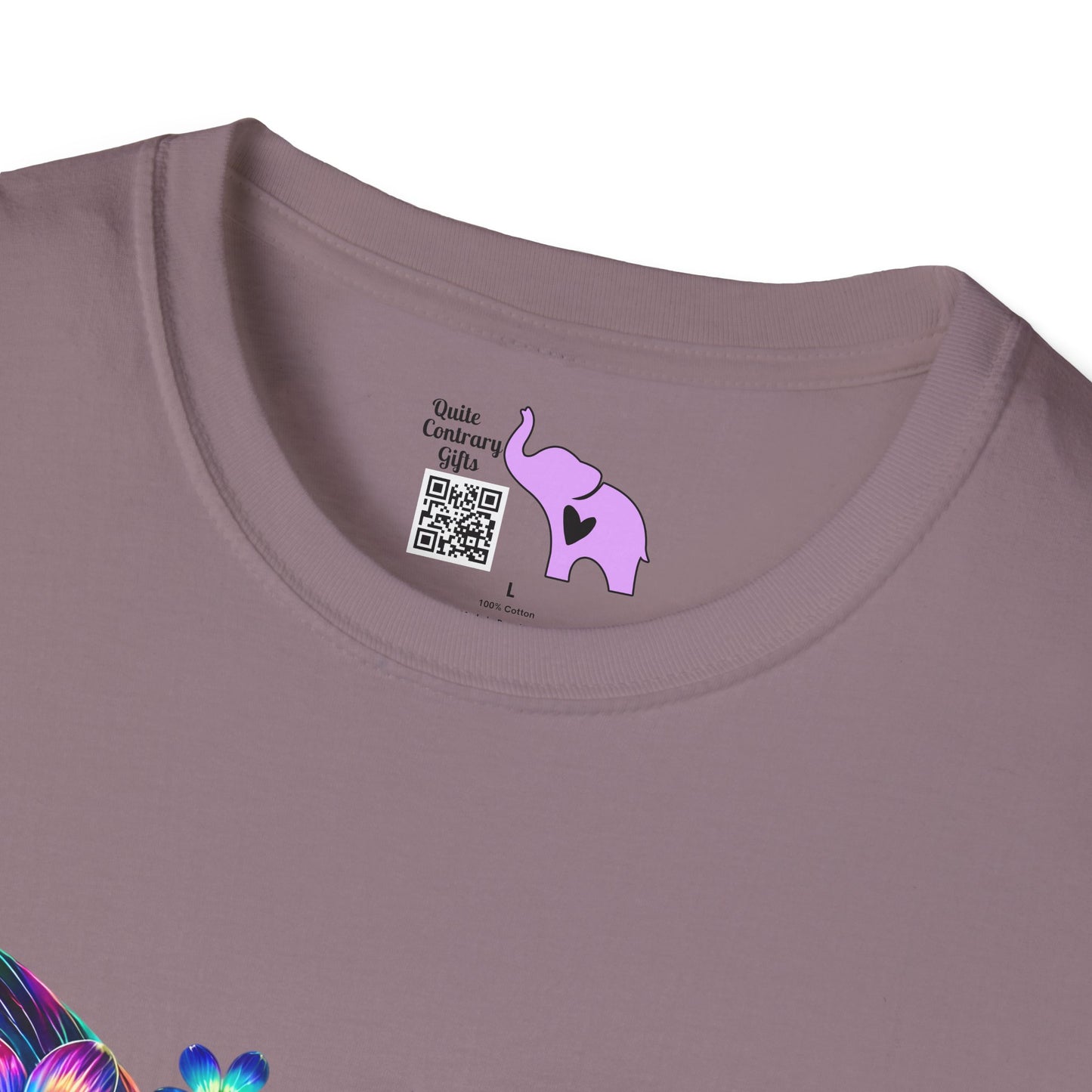 Colorful Floral Butterfly Adult T-shirt