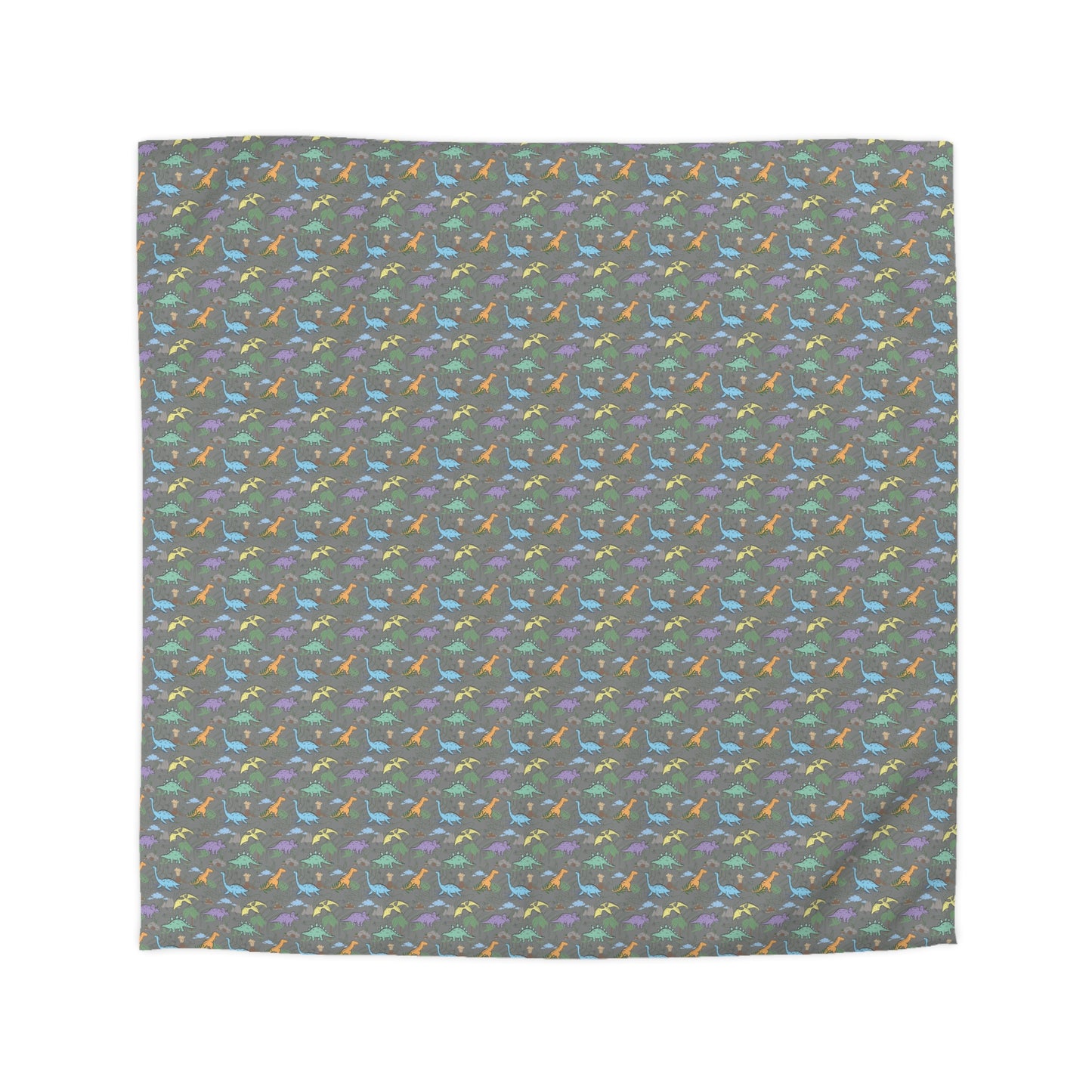 Prehistoric Playtime Microfiber Duvet Cover