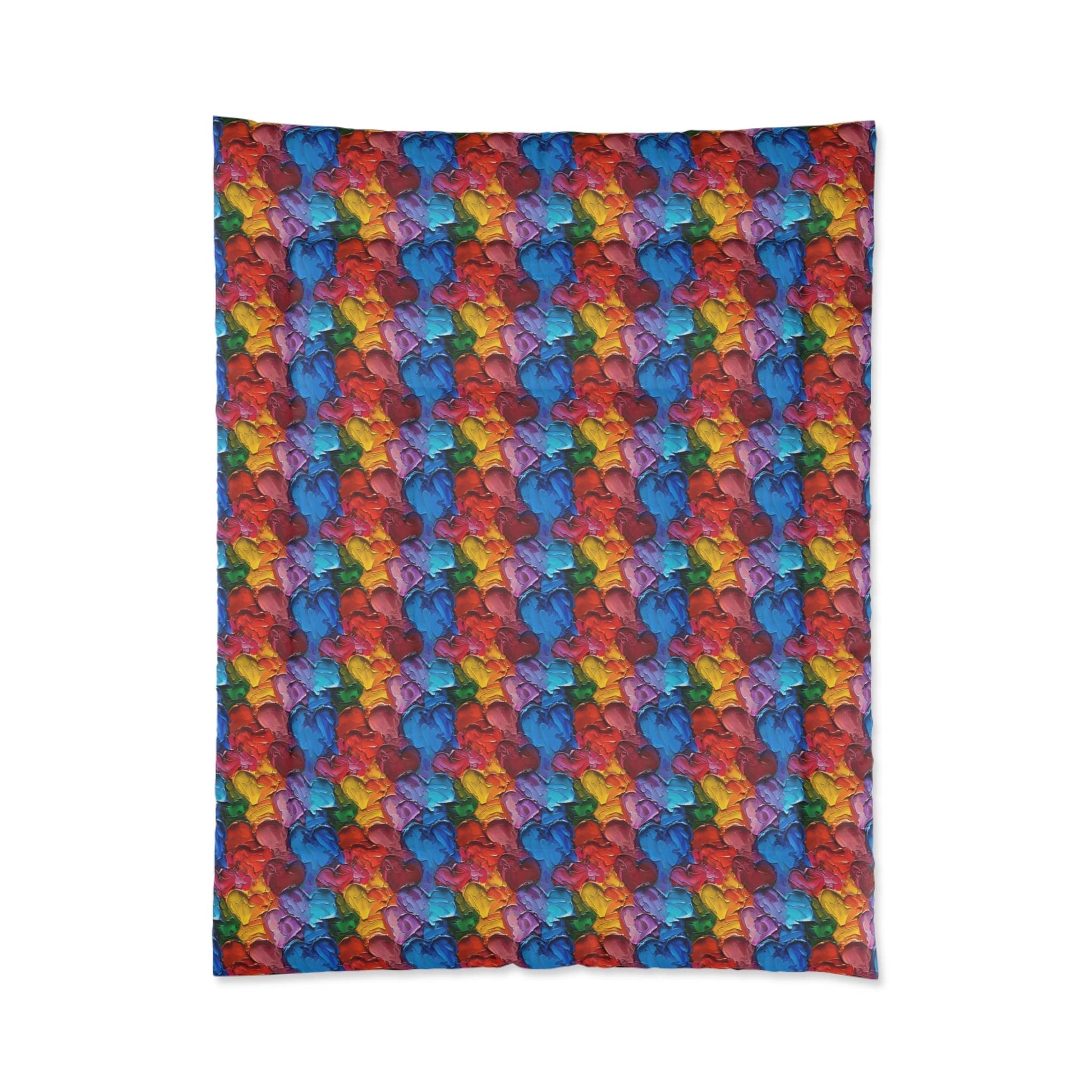Palette Knife Hearts Comforter