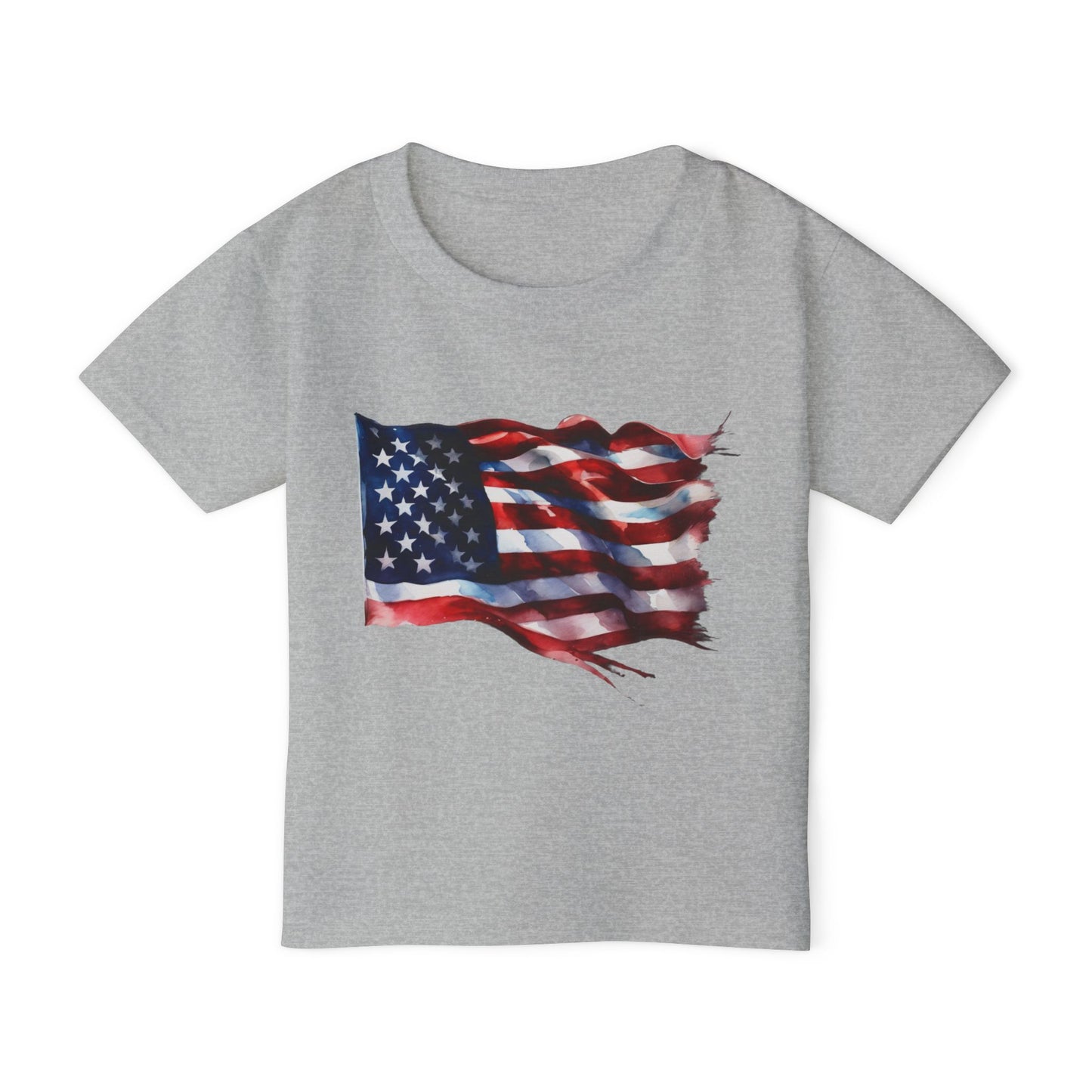 Distressed American Flag Heavy Cotton™ Toddler T-shirt