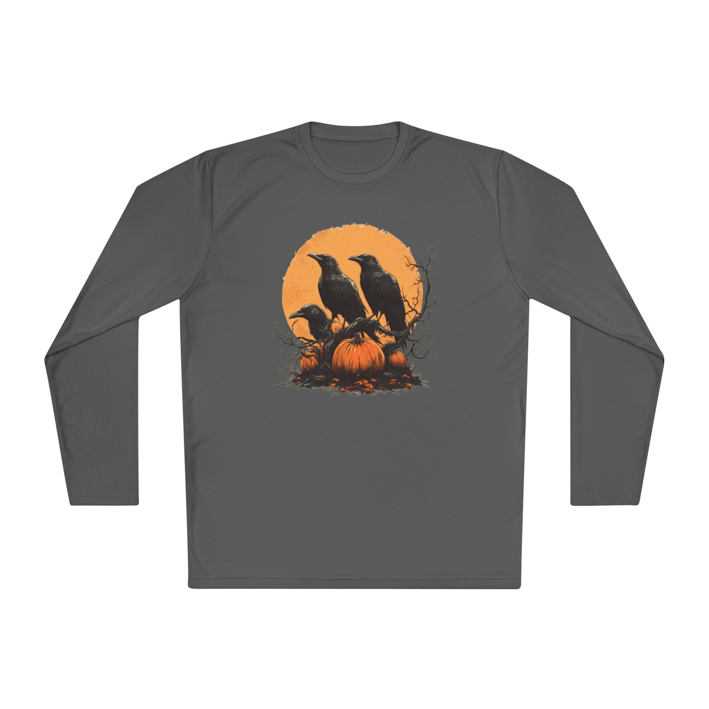 Halloween Crows 4 Adult Long Sleeve Tee
