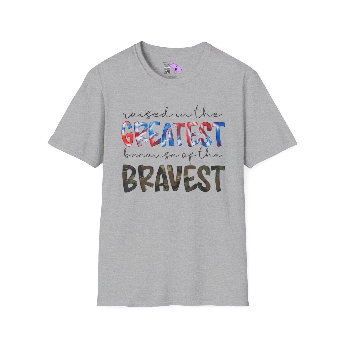 Raised In The Greatest Because Of The Bravest Adult T-shirt
