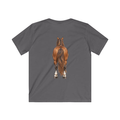 ""Front to Back Horse Lover Youth Softstyle Tee