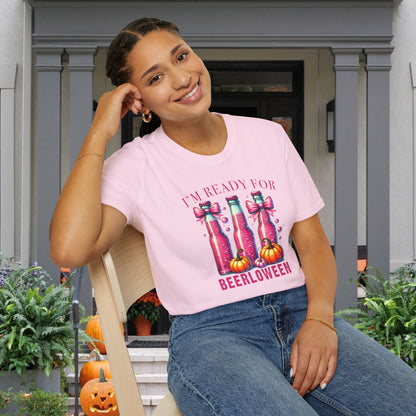 I'm Ready for Beerloween Pink Adult T-shirt