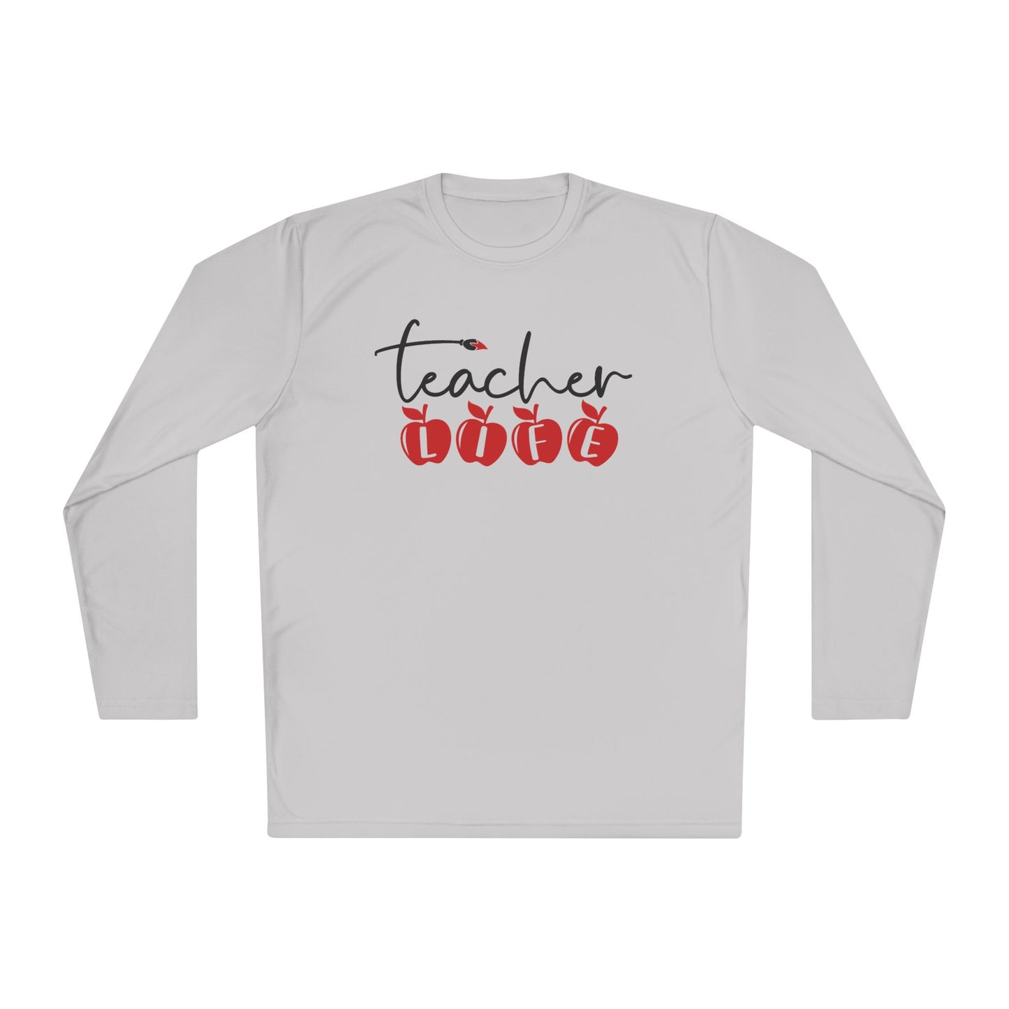 Teacher Life (Apples) Adult Long Sleeve Tee