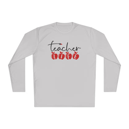 Teacher Life (Apples) Adult Long Sleeve Tee