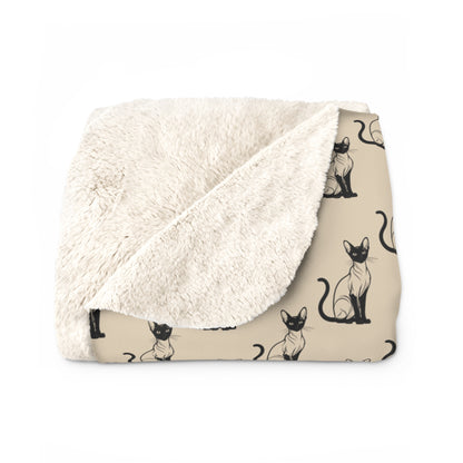 Siamese Charm – Sandy Dune Fleece Blanket