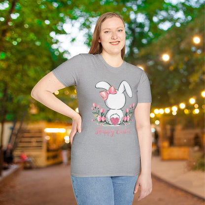 Happy Easter (Bunny Tail) Adult T-shirt