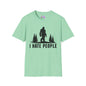 Bigfoot: I Hate People Adult T-shirt