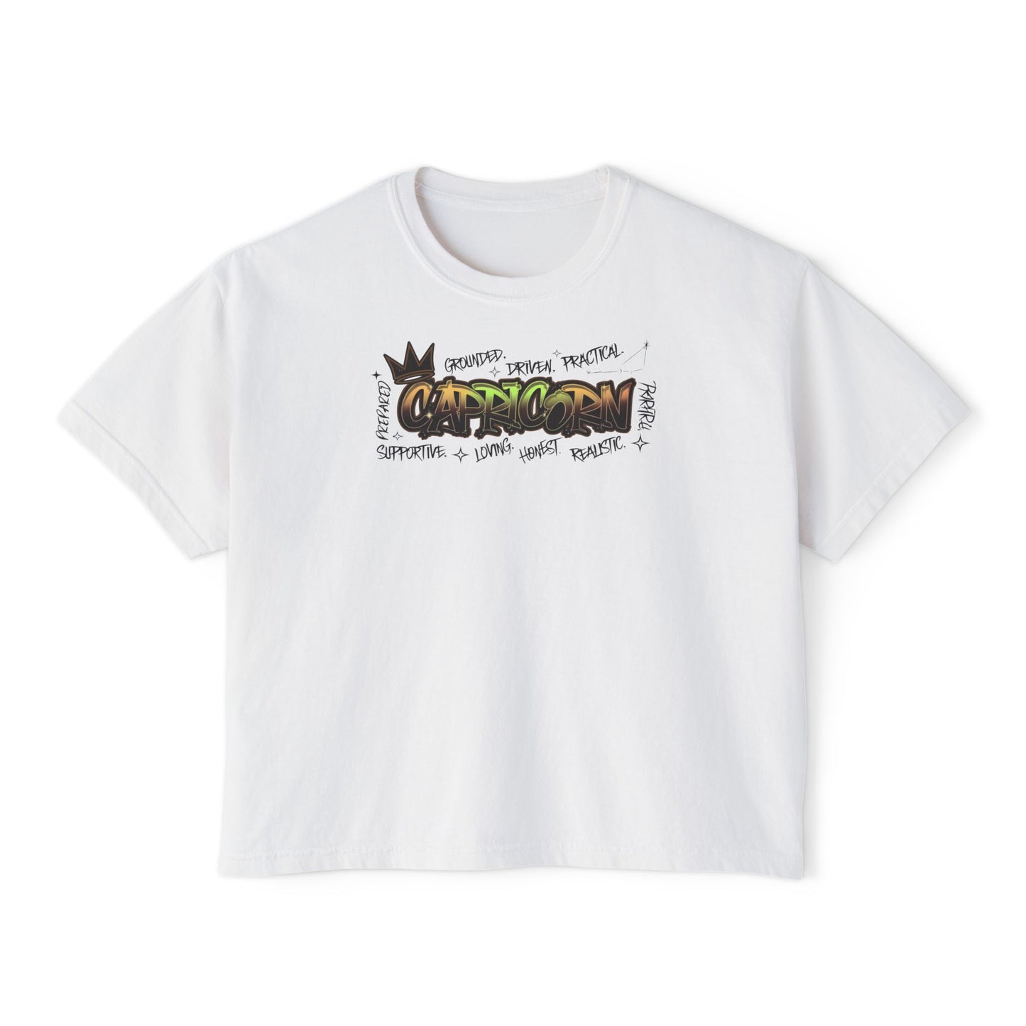 Capricorn Street Art Women's Boxy Tee