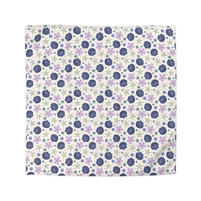 Shellflower Cove Microfiber Duvet Cover