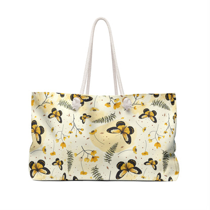 Sunlit Butterfly Bloom Weekender Bag