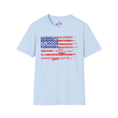 Gun Flag Adult T-shirt
