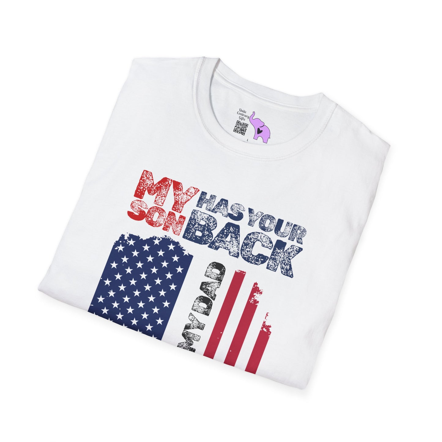 My Son Has Your Back Proud Army Dad Adult T-shirt