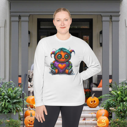 Patchwork Pumpkin Heart Adult Long Sleeve Tee
