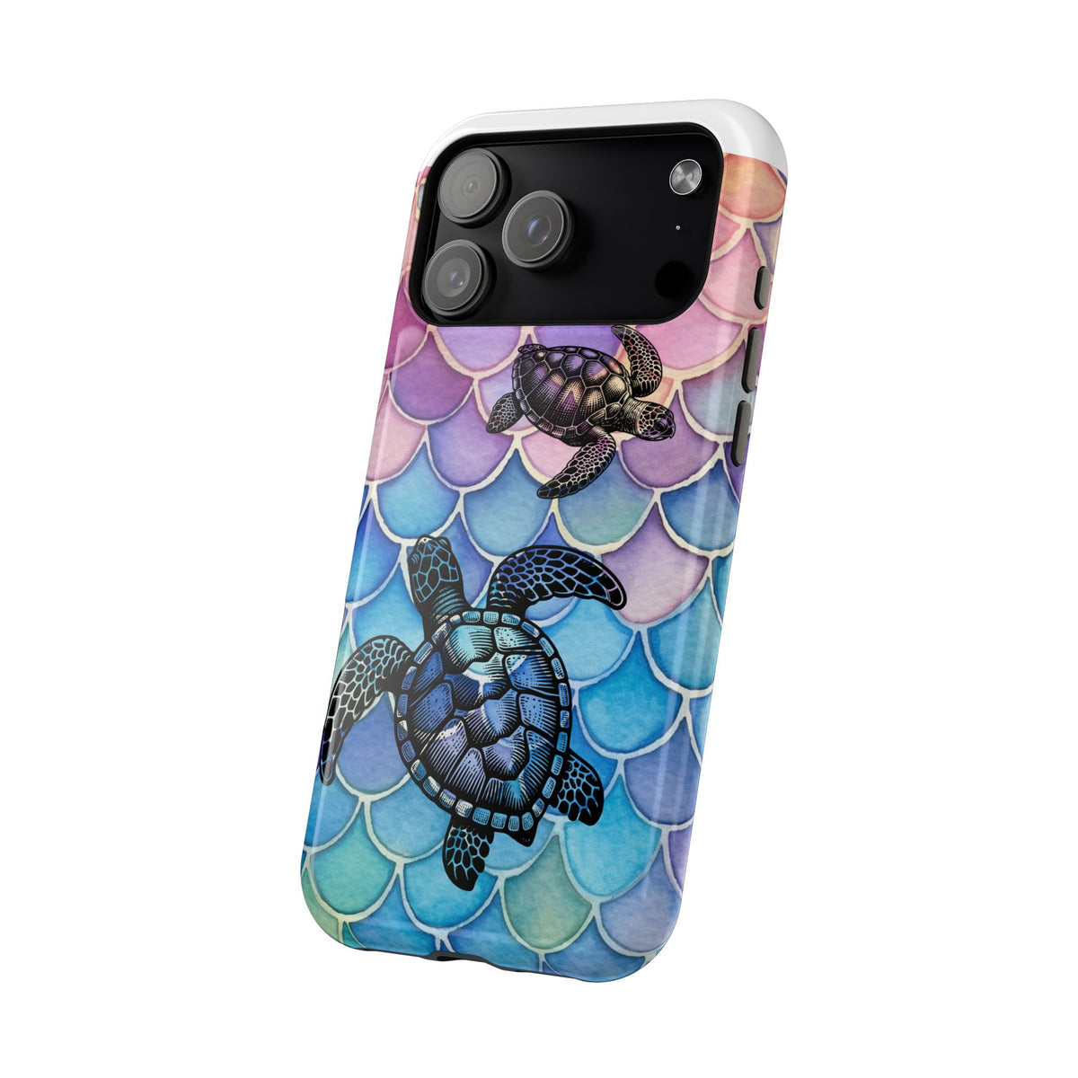 Sea Turtle Silhouette MagSafe® Compatible Tough Case for iPhone