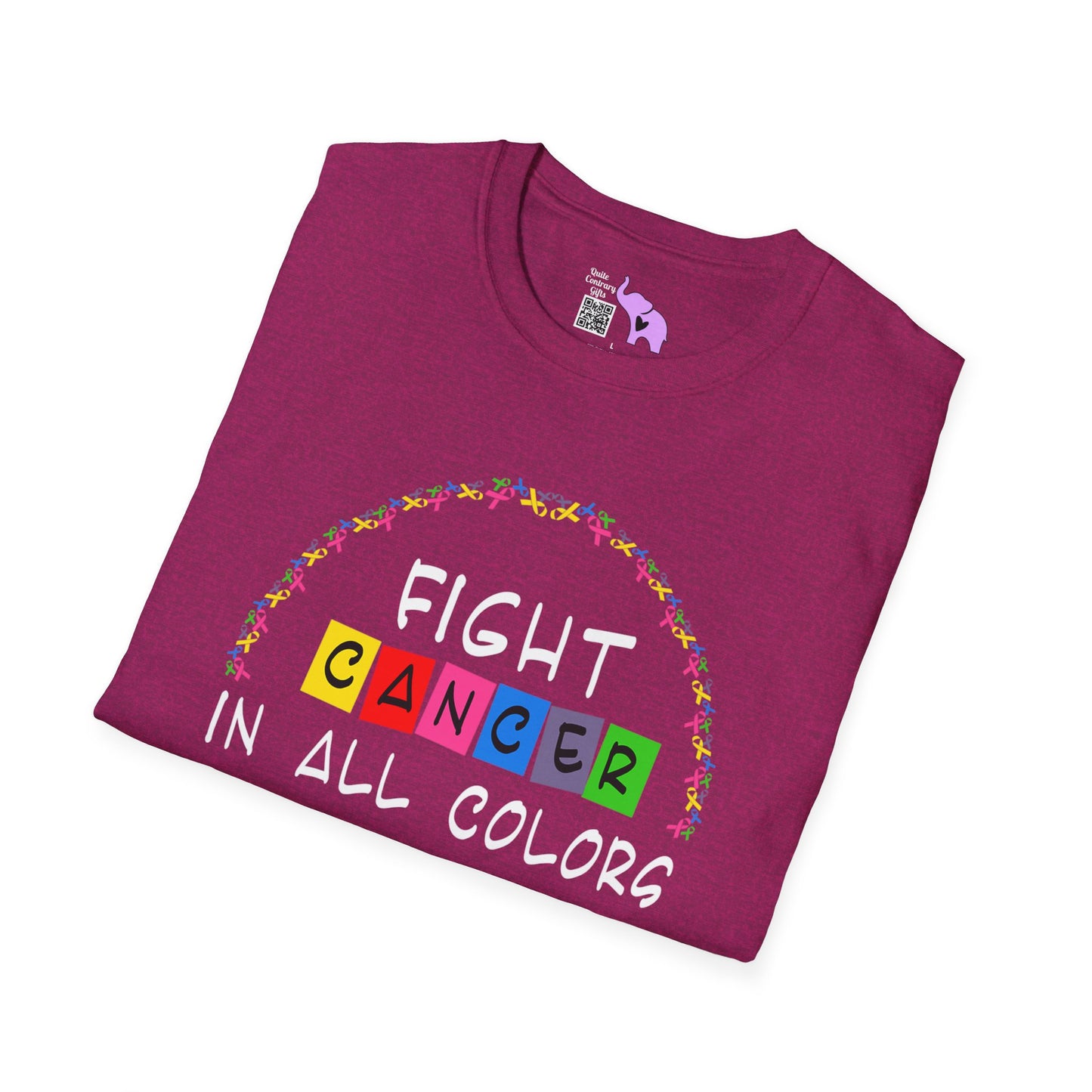 Fight Cancer in All Colors 11 Adult T-shirt