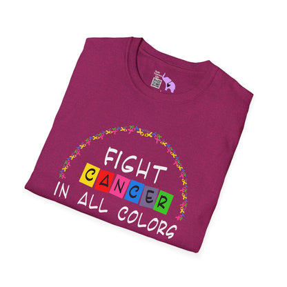 Fight Cancer in All Colors 11 Adult T-shirt