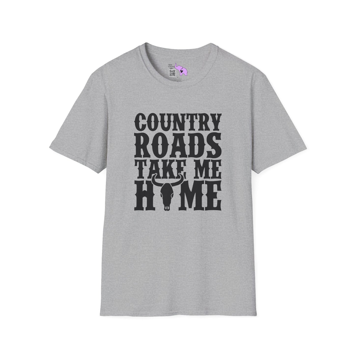 Country Roads Take Me Home Adult T-shirt