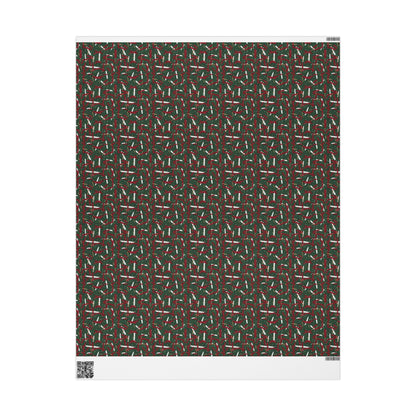 Holiday Brushstrokes Wrapping Paper