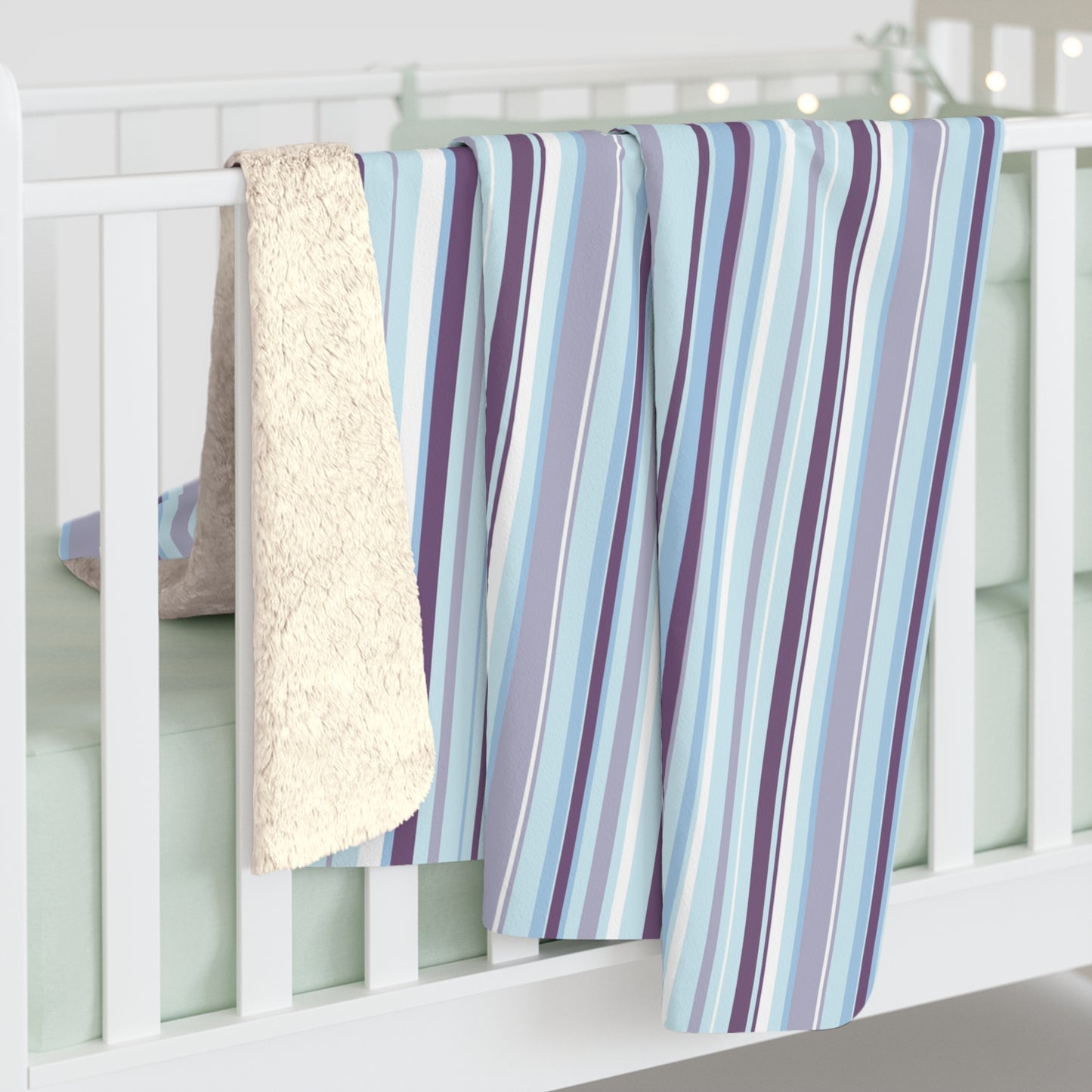Lavender Breeze Sherpa Fleece Blanket