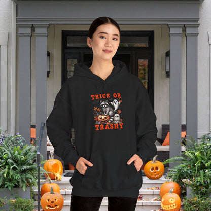Trick or Trashy Racoon Heavy Blend™ Hooded Sweatshirt