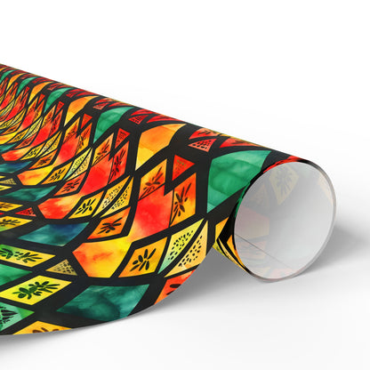Freedom Flame Kwanzaa Wrapping Paper