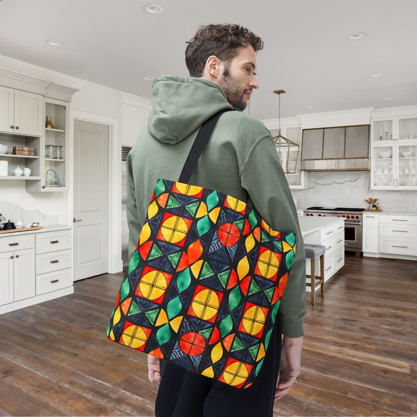 Candlelight Burst Canvas Tote Bag