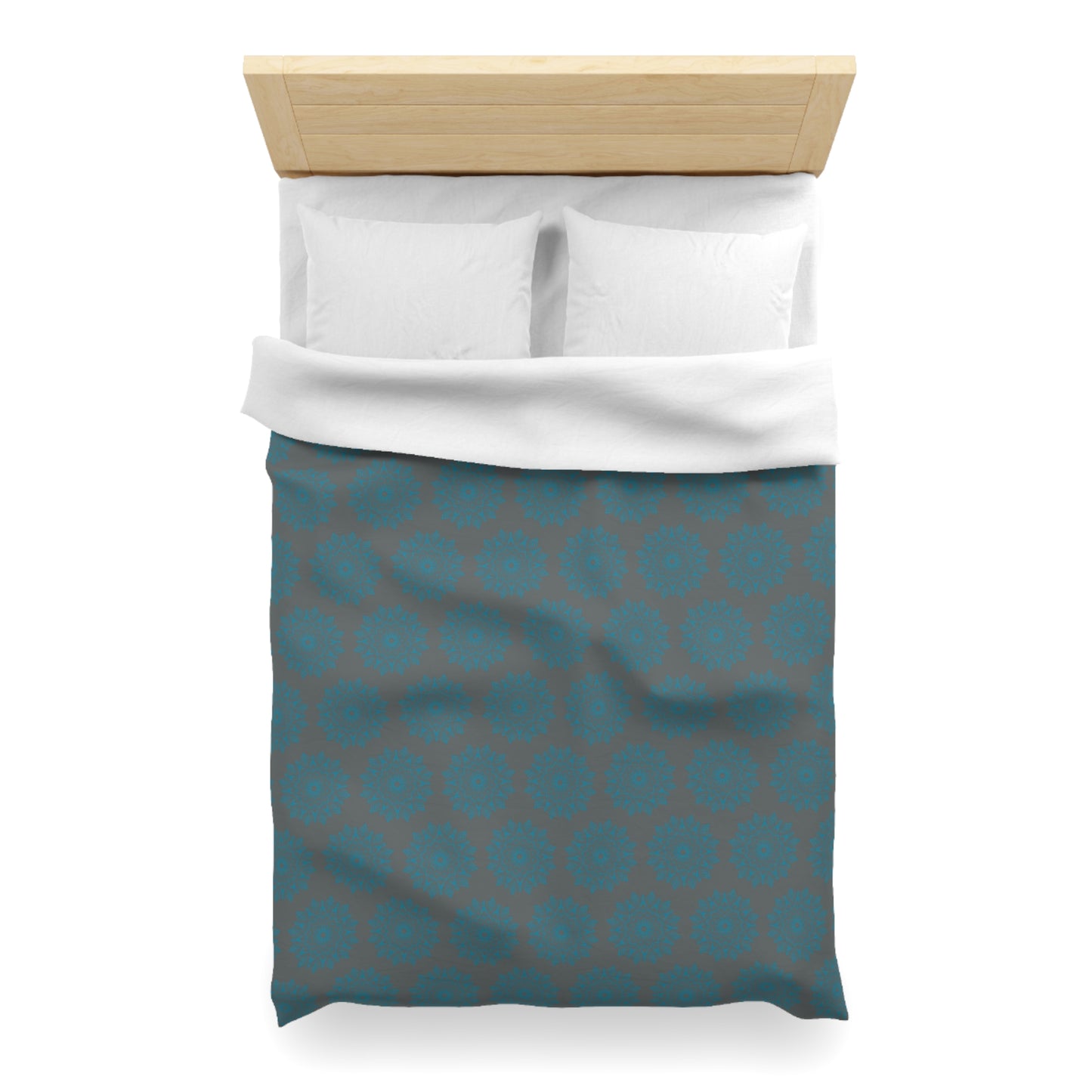 Teal Tranquility Microfiber Duvet Cover