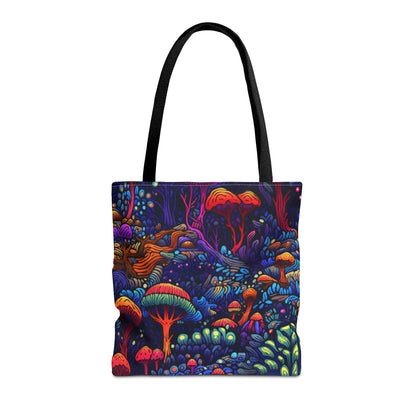 Trippy Mushrooms Canvas Tote Bag