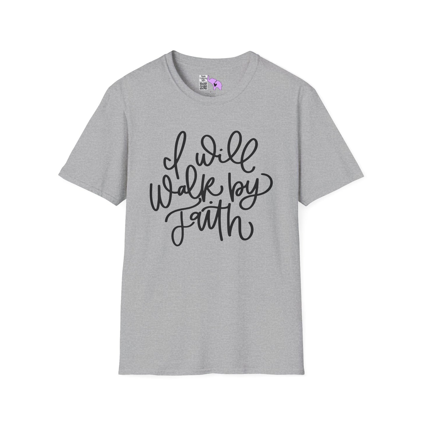I Will Walk by Faith Adult T-shirt