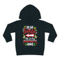 Dear Santa He's The Naughty One Toddler Pullover Fleece Hoodie