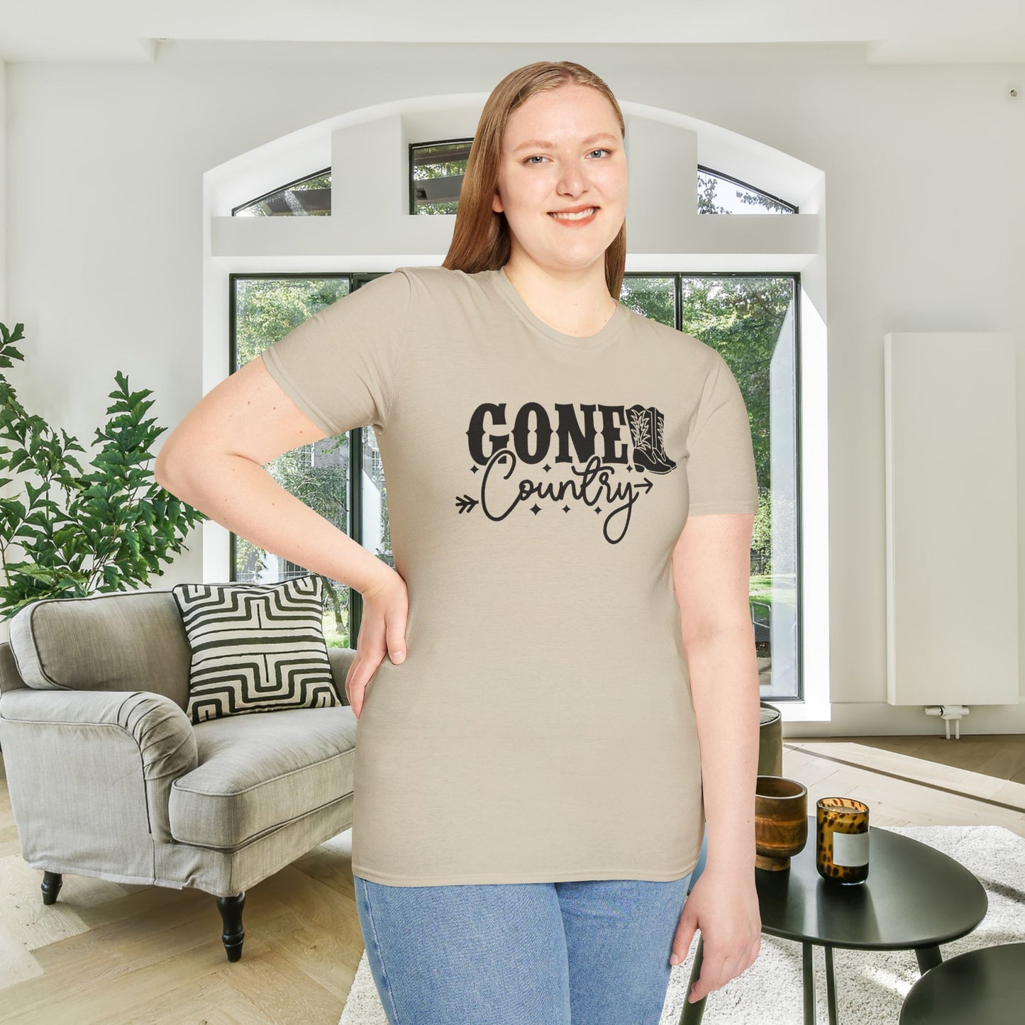 Gone Country Adult T-shirt