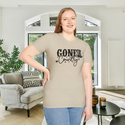 Gone Country Adult T-shirt