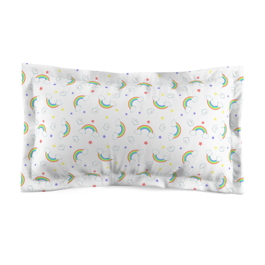 Rainbow Smiles & Stars Pillow Sham