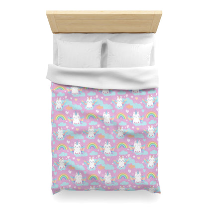 Rainbow Sky Riders Microfiber Duvet Cover